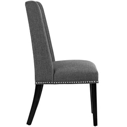Baron Fabric Dining Chair in Gray