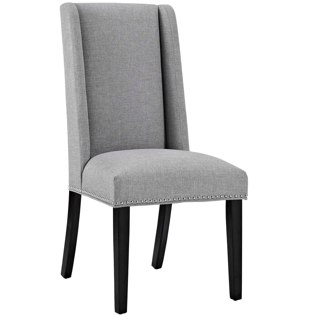 Baron Fabric Dining Chair in Light Gray