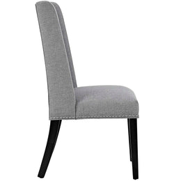 Baron Fabric Dining Chair in Light Gray