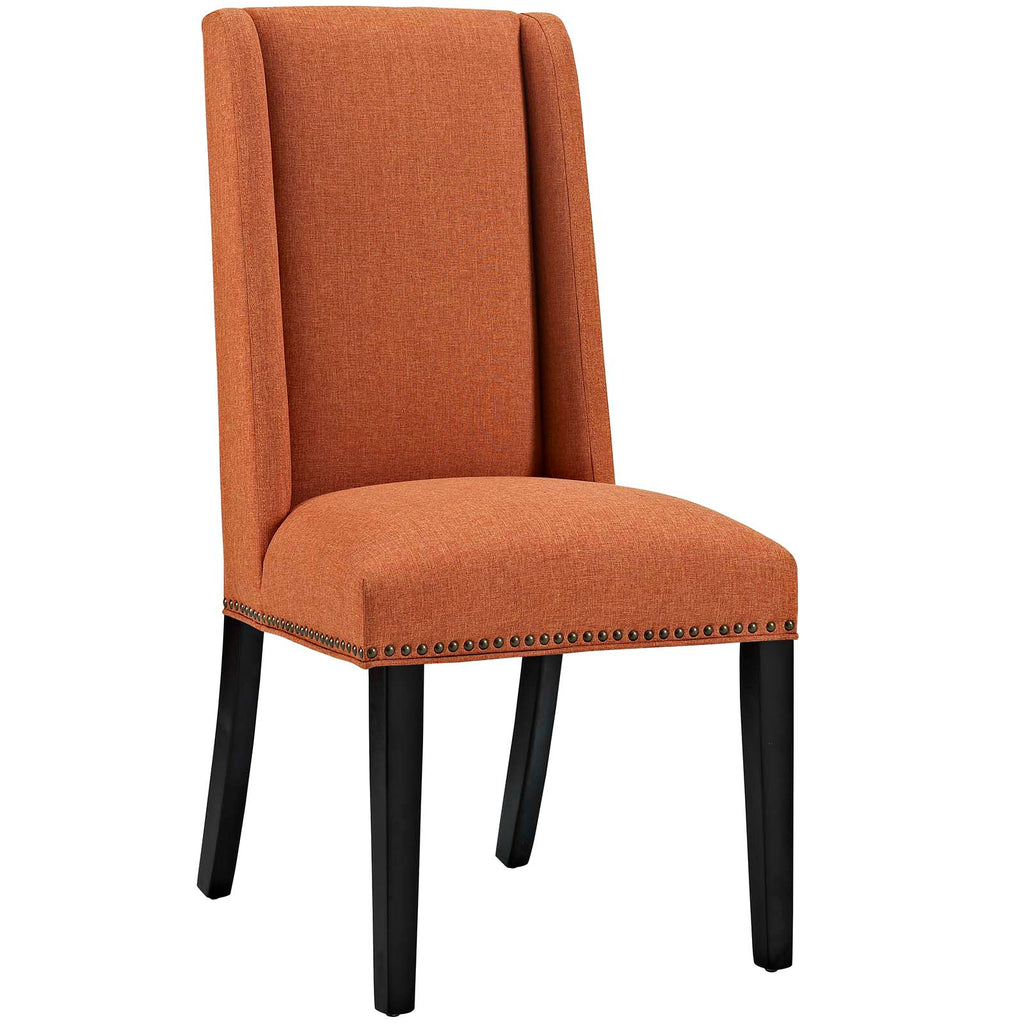 Baron Fabric Dining Chair in Orange