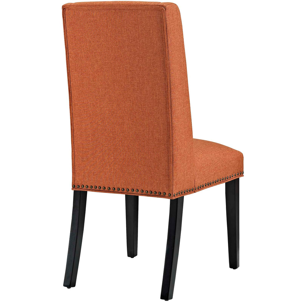 Baron Fabric Dining Chair in Orange