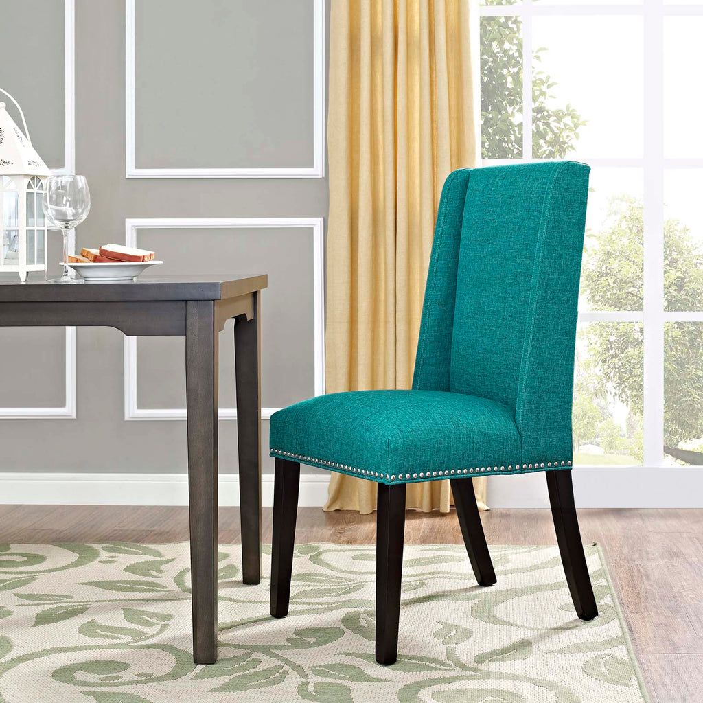 Baron Fabric Dining Chair in Teal