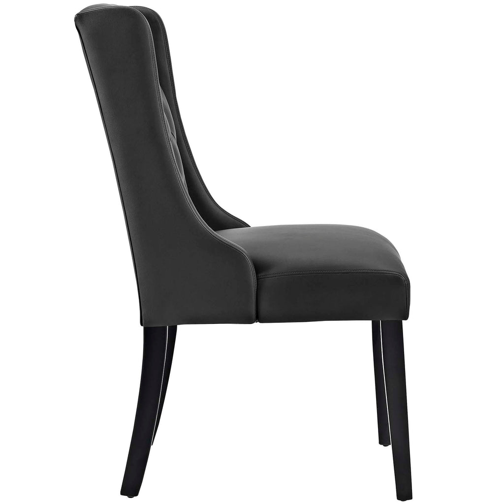 Baronet Vinyl Dining Chair in Black-2