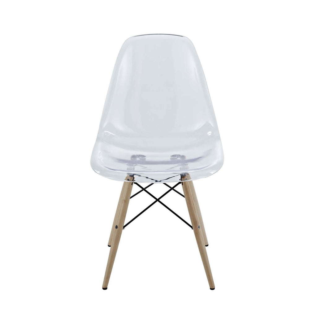 Pyramid Dining Side Chair in Clear