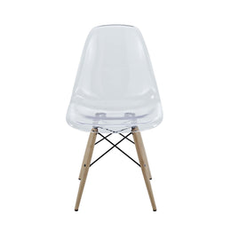 Pyramid Dining Side Chair in Clear