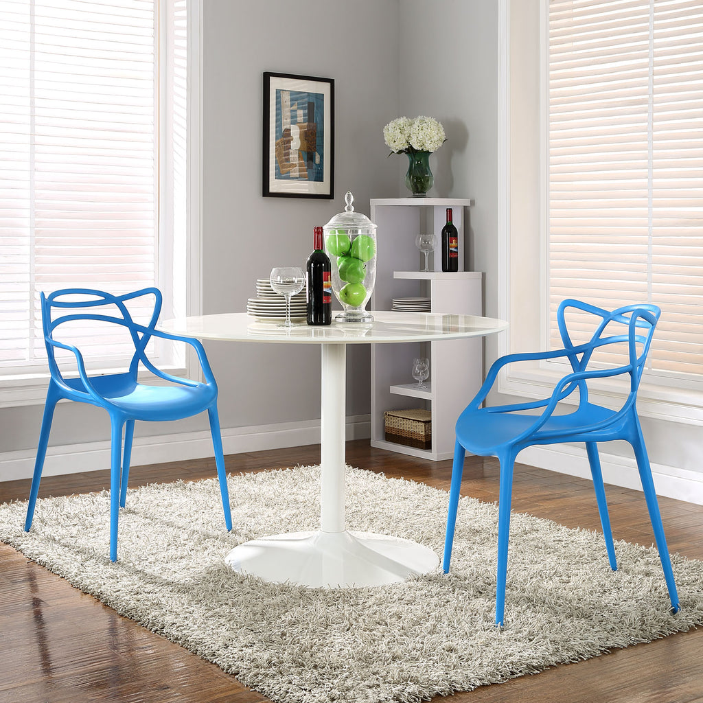 Entangled Dining Set Set of 2 in Blue