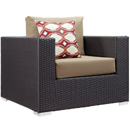 Convene 7 Piece Outdoor Patio Sectional Set in Espresso Mocha-3