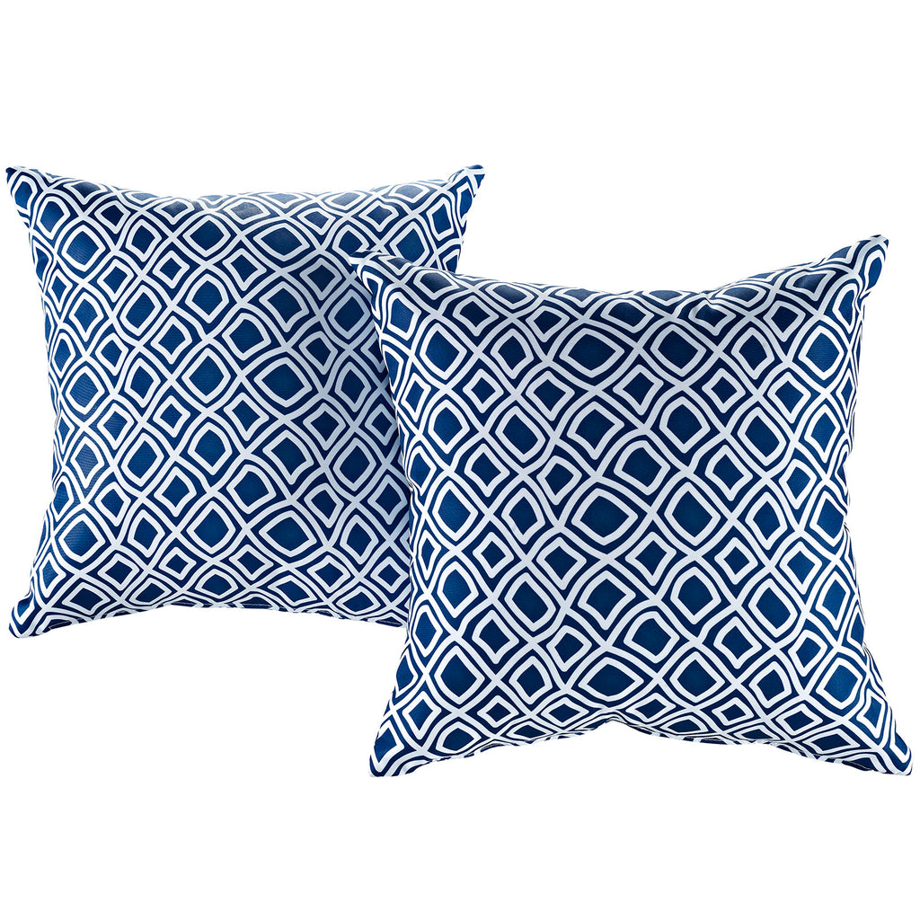 Modway Two Piece Outdoor Patio Pillow Set in Balance