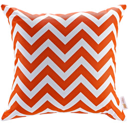 Modway Two Piece Outdoor Patio Pillow Set in Chevron