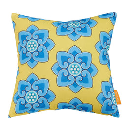 Modway Two Piece Outdoor Patio Pillow Set in Cornflower