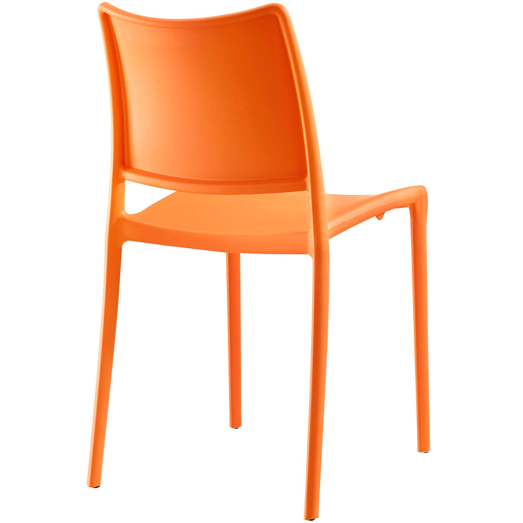 Hipster Dining Side Chair Set of 2 in Orange