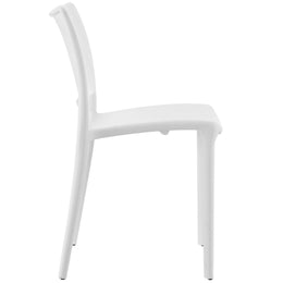 Hipster Dining Side Chair Set of 2 in White