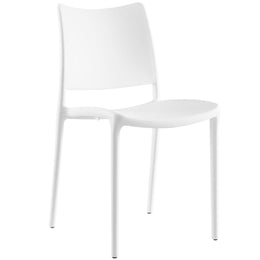 Hipster Dining Side Chair Set of 4 in White