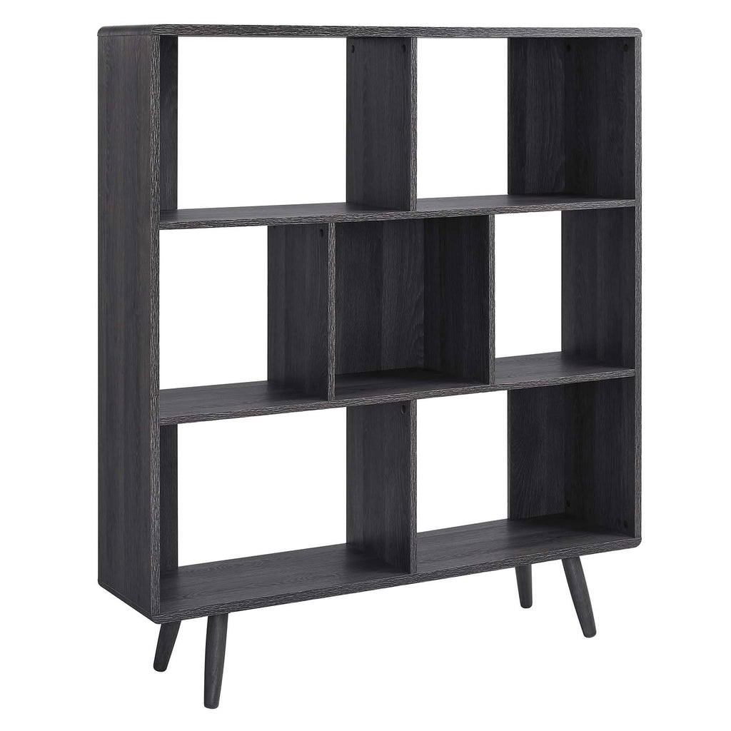 Transmit 7 Shelf Wood Grain Bookcase