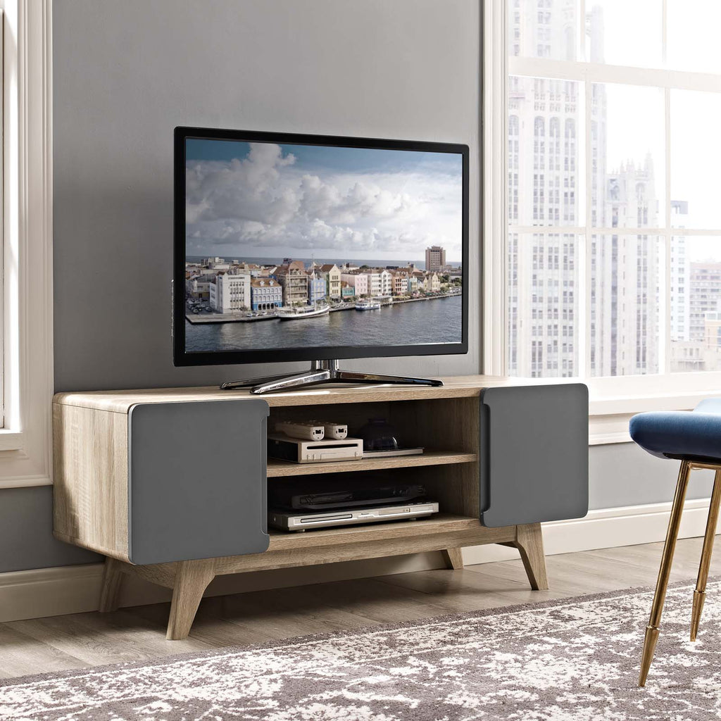 Tread 47" TV Stand in Natural Gray