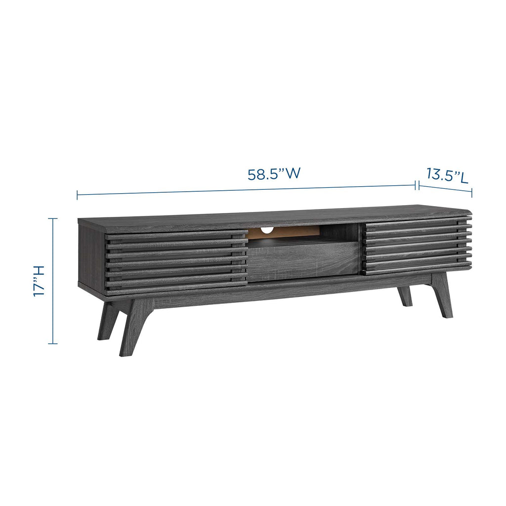 Render 59" TV Stand in Charcoal