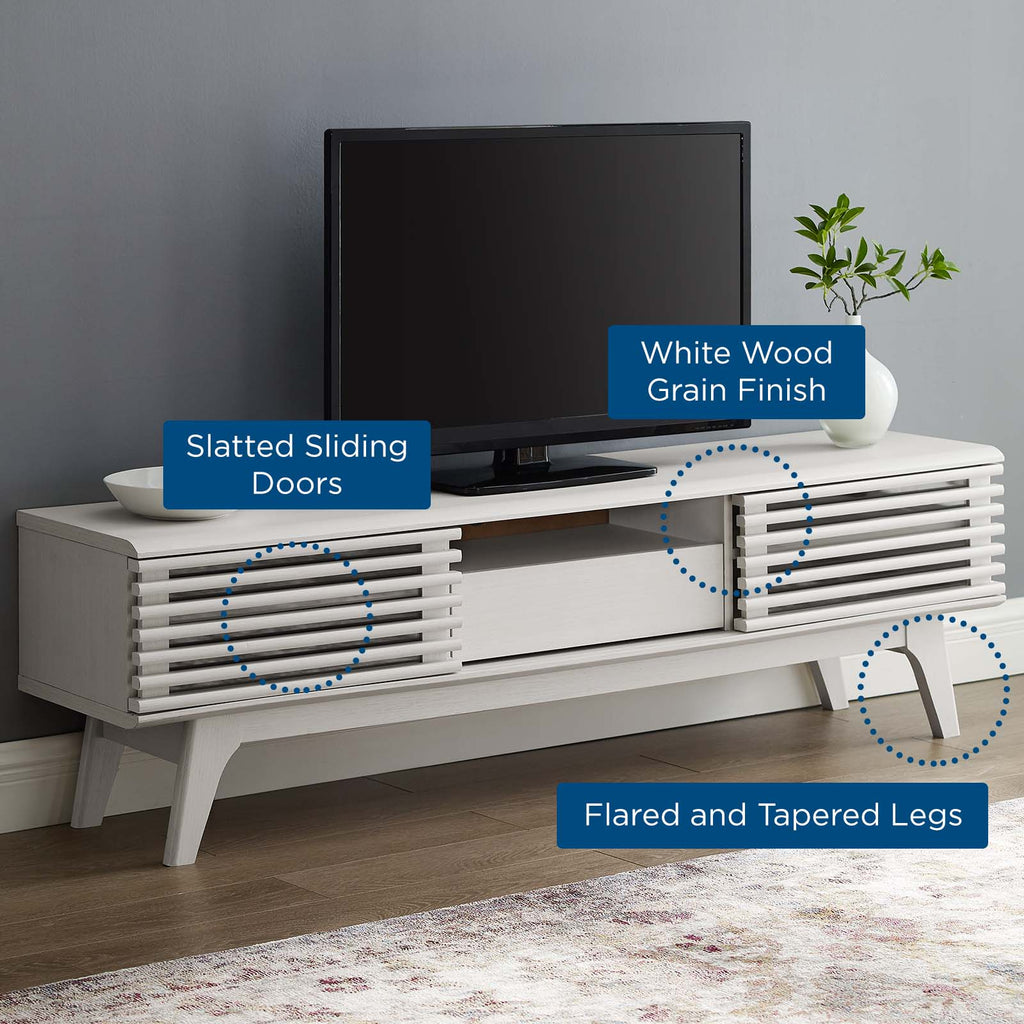 Render 59" TV Stand in White