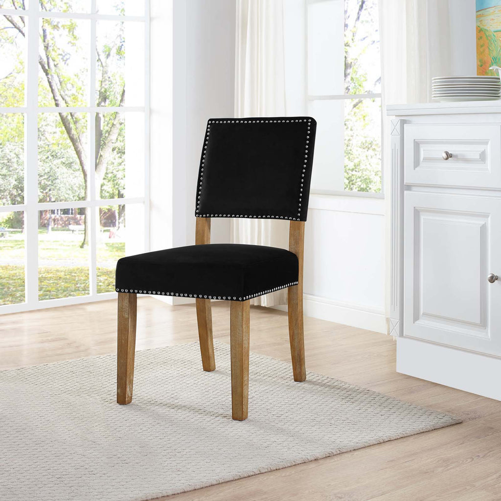 Oblige Wood Dining Chair in Black