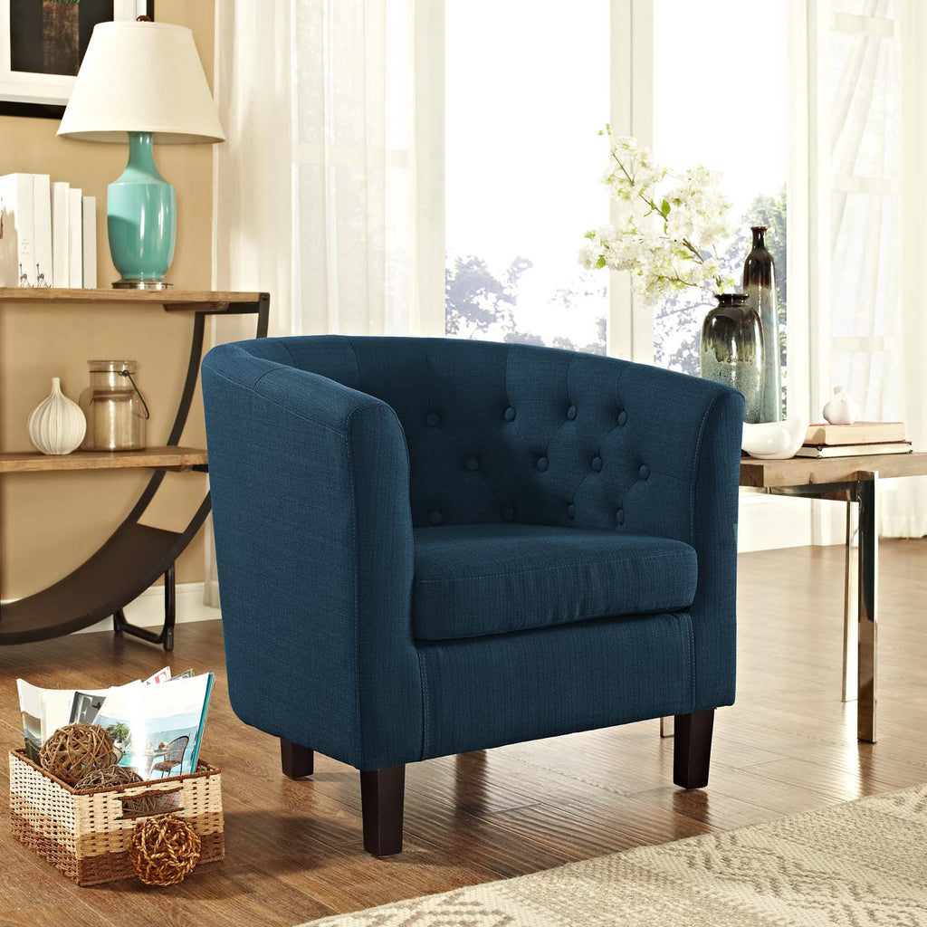 Prospect Upholstered Fabric Armchair in Azure