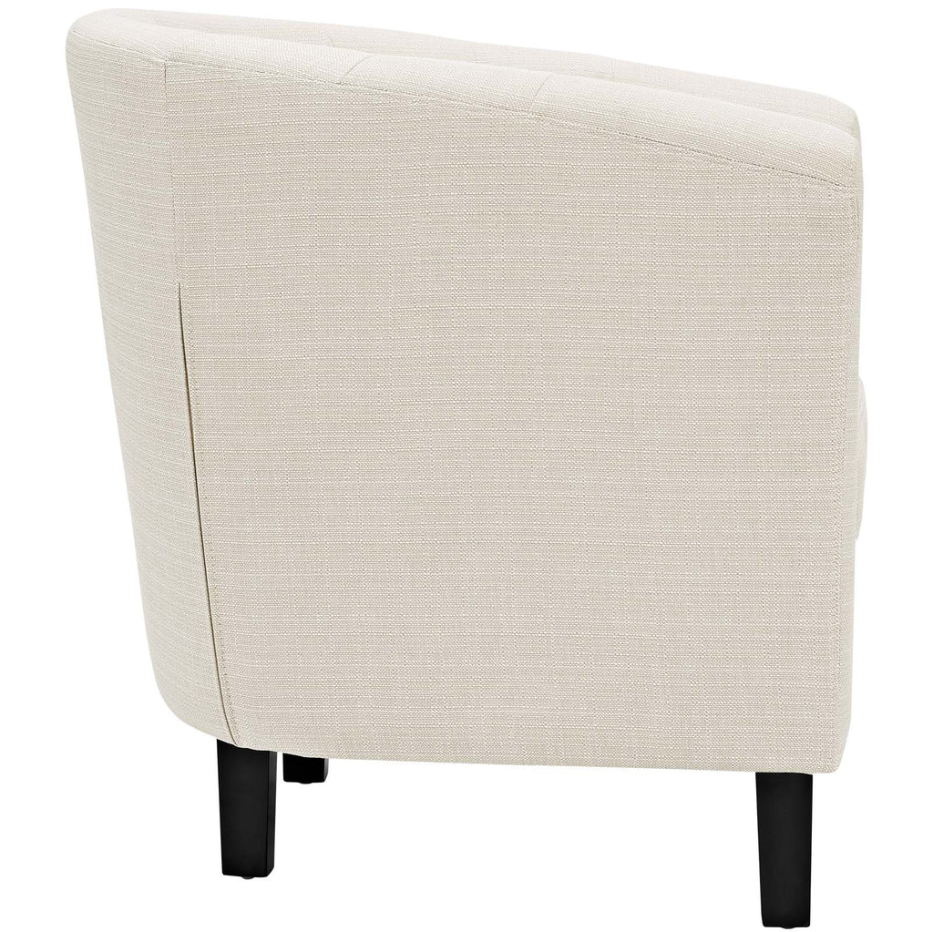 Prospect Upholstered Fabric Armchair in Beige