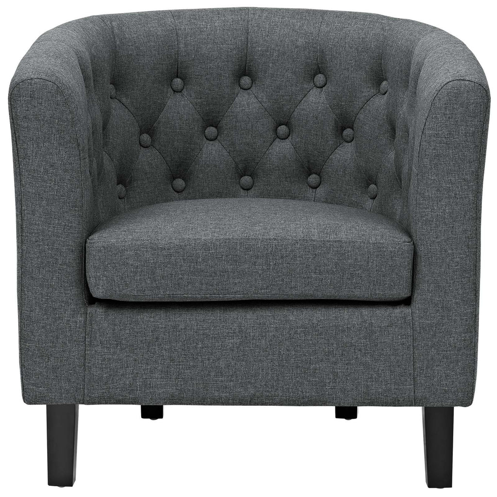 Prospect Upholstered Fabric Armchair in Gray