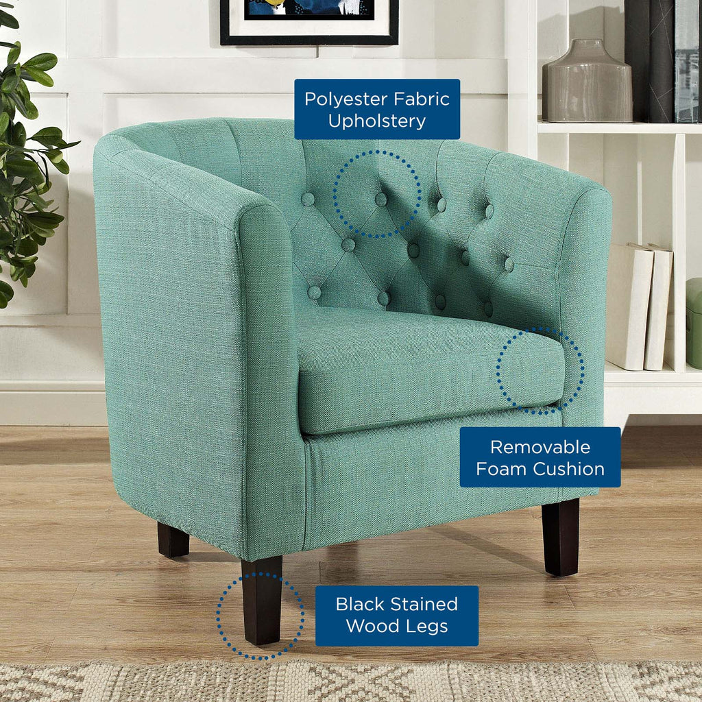 Prospect Upholstered Fabric Armchair in Laguna