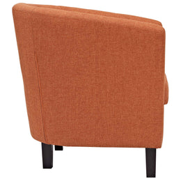 Prospect Upholstered Fabric Armchair in Orange