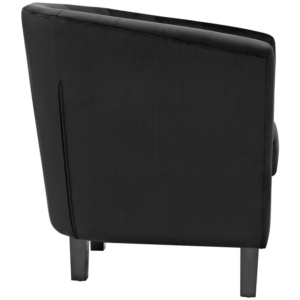 Prospect Performance Velvet Armchair in Black