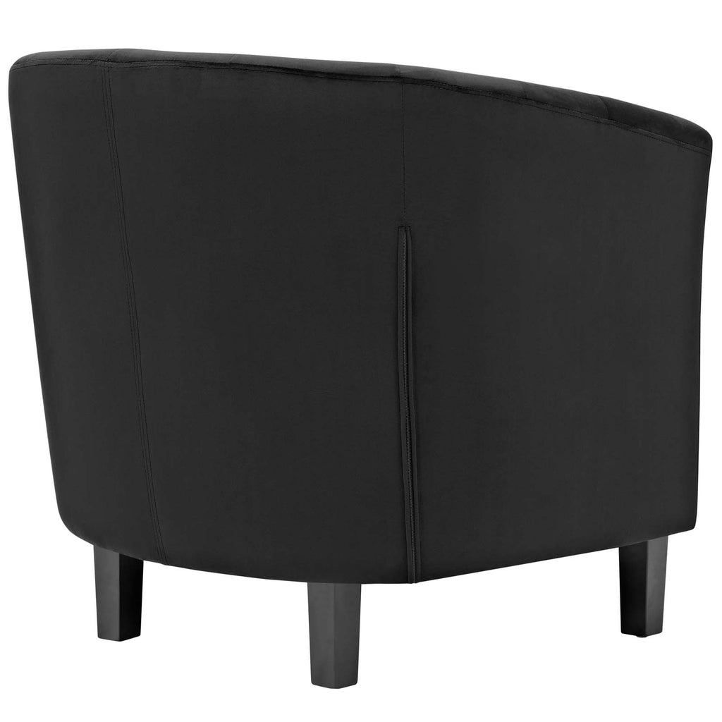 Prospect Performance Velvet Armchair in Black