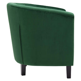 Prospect Performance Velvet Armchair in Emerald-2