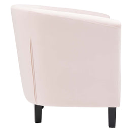 Prospect Performance Velvet Armchair in Pink-2