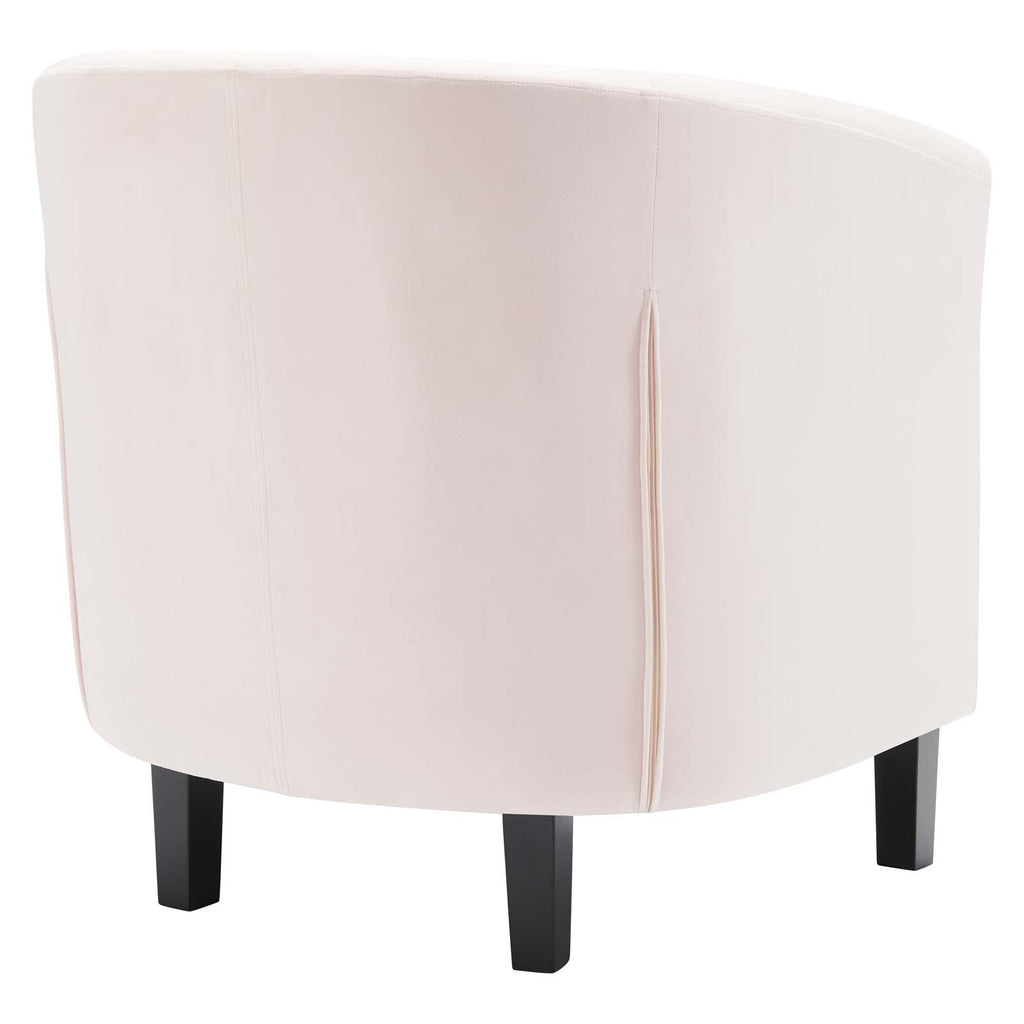 Prospect Performance Velvet Armchair in Pink-2