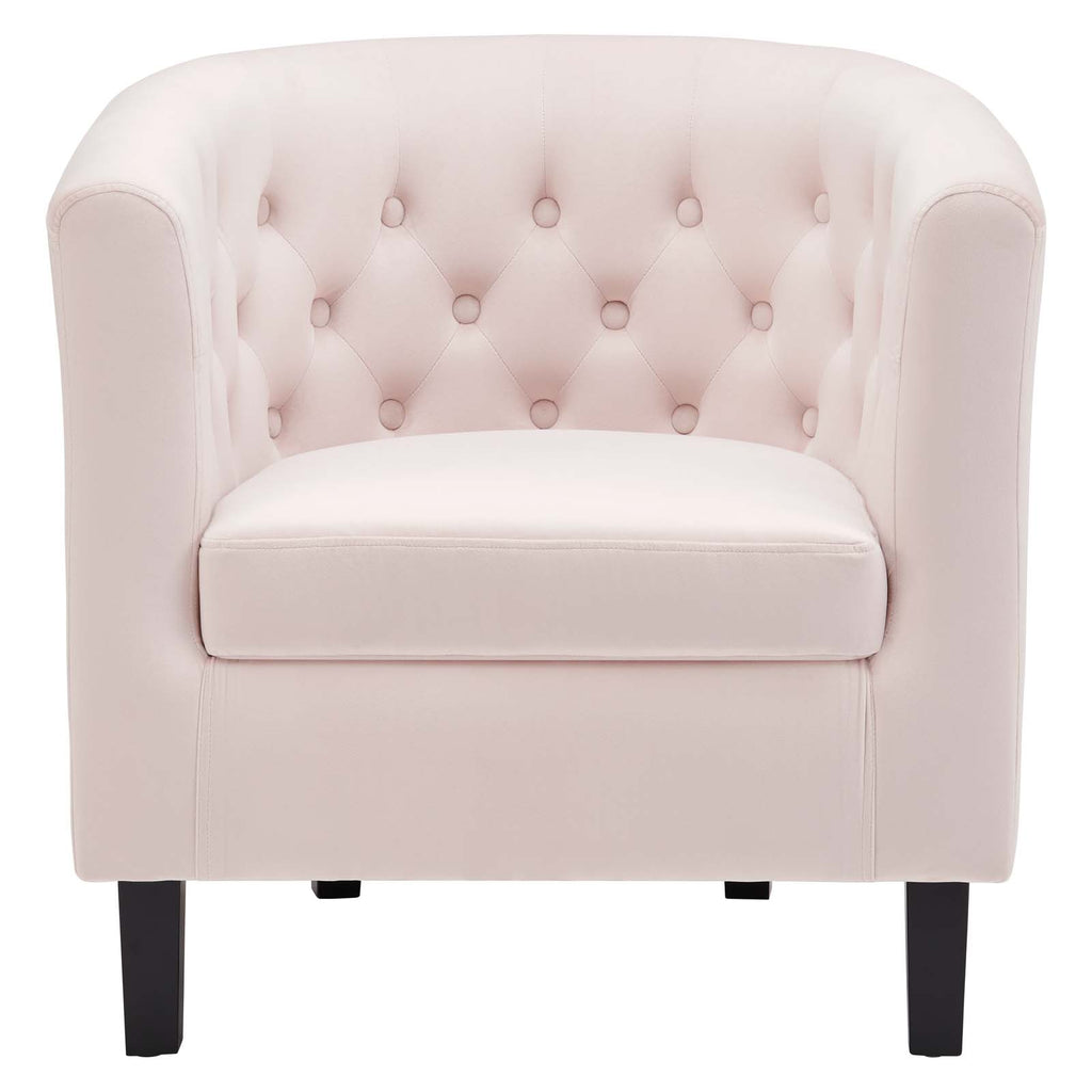 Prospect Performance Velvet Armchair in Pink-2