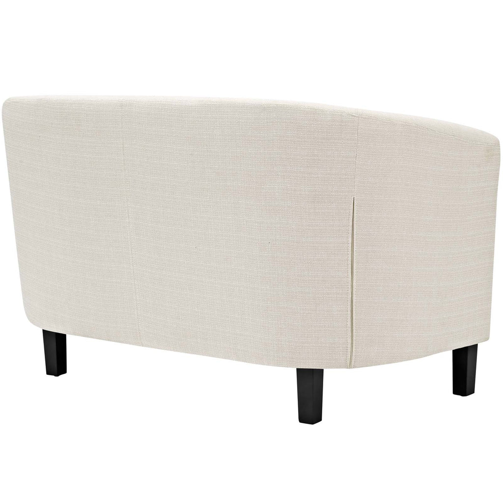 Prospect Upholstered Fabric Loveseat in Beige