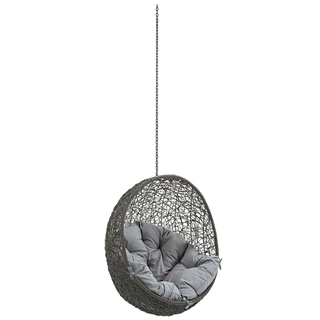 Hide Outdoor Patio Swing Chair Without Stand in Gray Gray