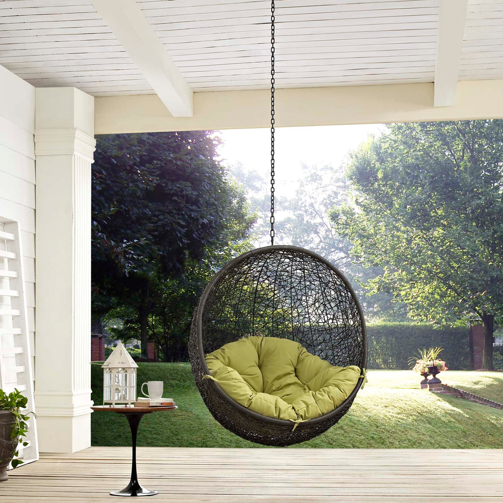 Hide Outdoor Patio Swing Chair Without Stand in Gray Peridot