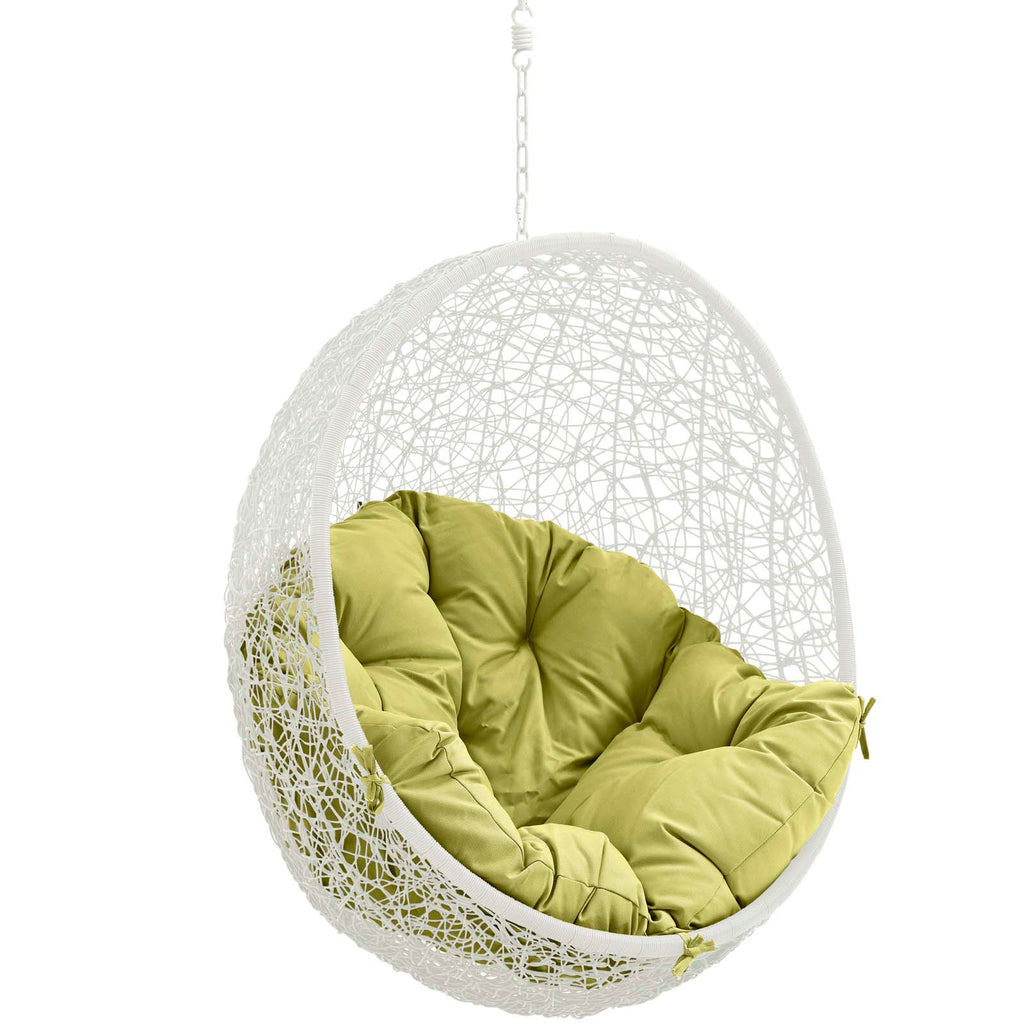 Hide Outdoor Patio Swing Chair Without Stand in White Peridot