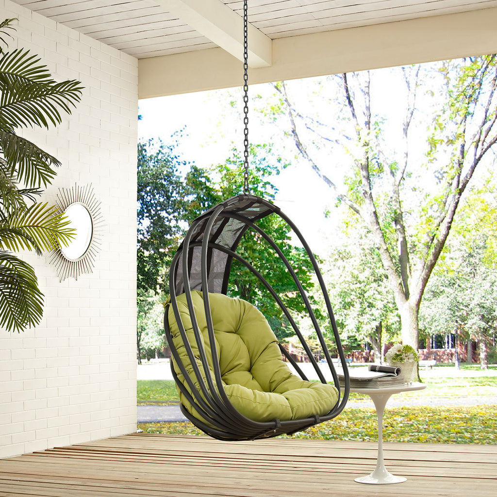 Whisk Outdoor Patio Swing Chair Without Stand in Peridot