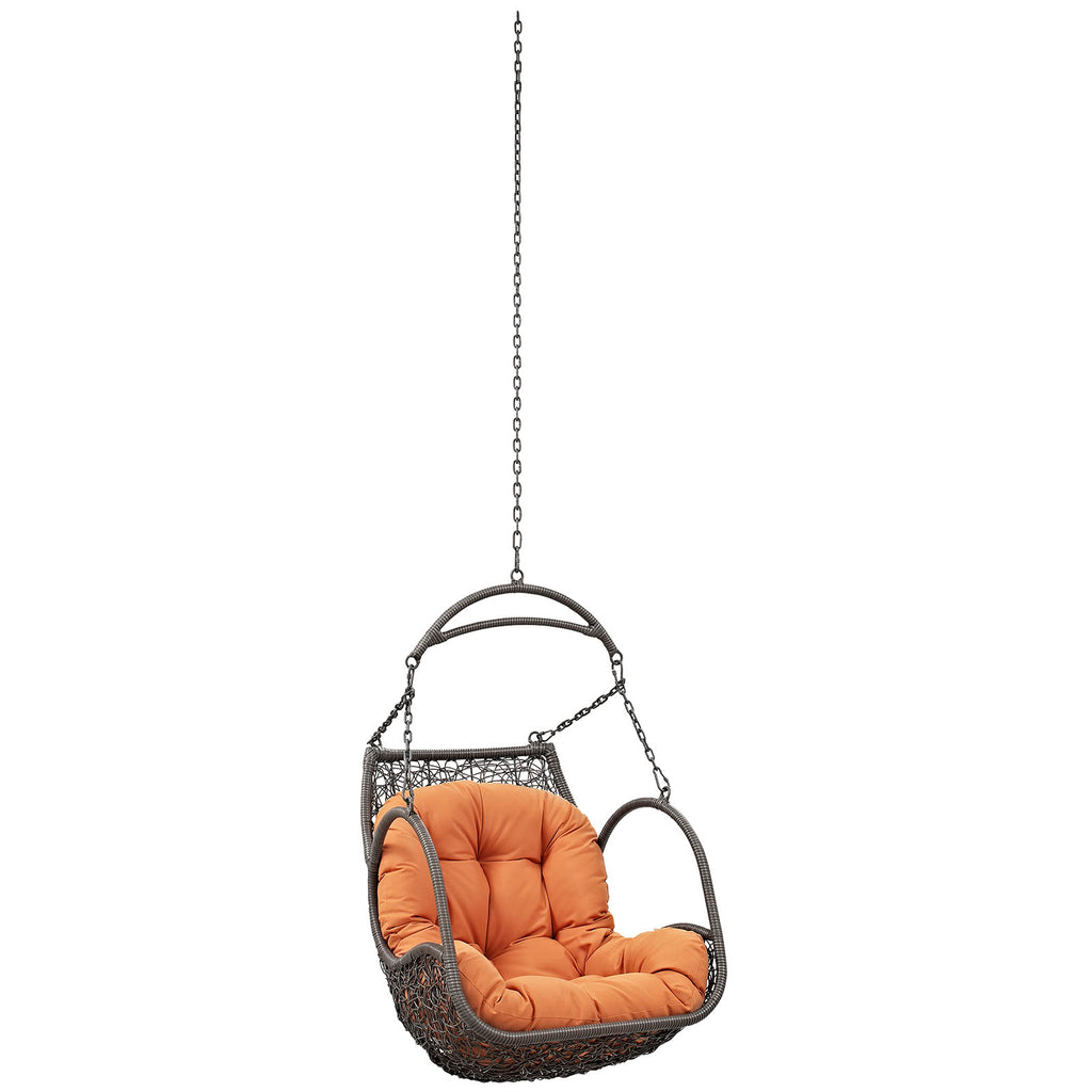 Arbor Outdoor Patio Swing Chair Without Stand in Orange