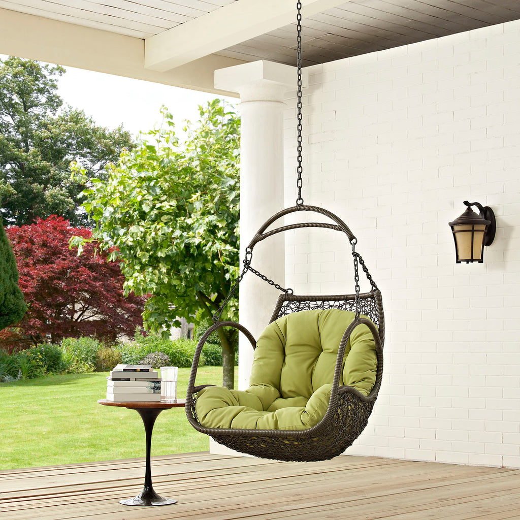 Arbor Outdoor Patio Swing Chair Without Stand in Peridot