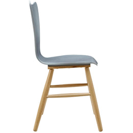 Cascade Wood Dining Chair in Gray