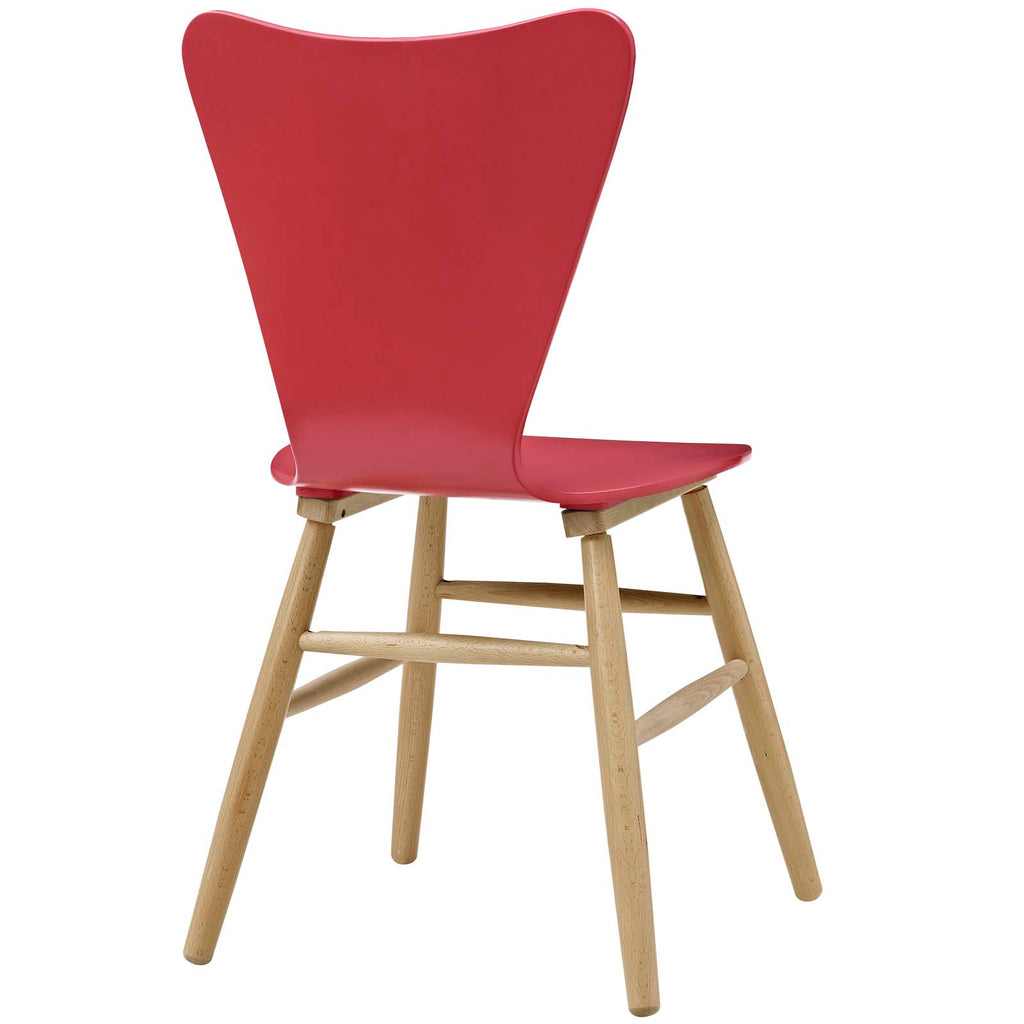 Cascade Wood Dining Chair in Red