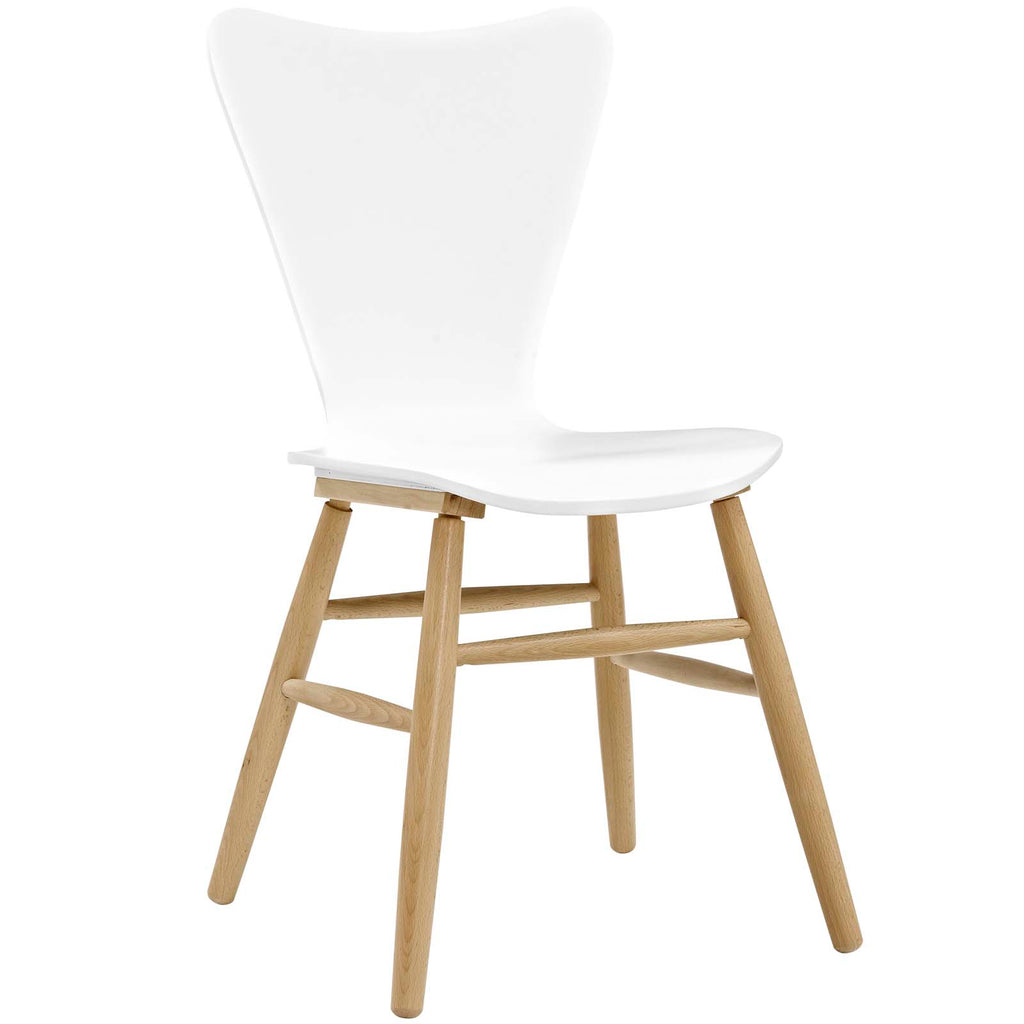 Cascade Wood Dining Chair in White
