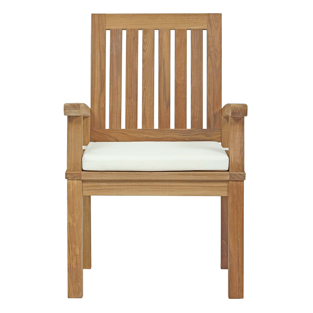 Marina Outdoor Patio Teak Dining Chair with Arms