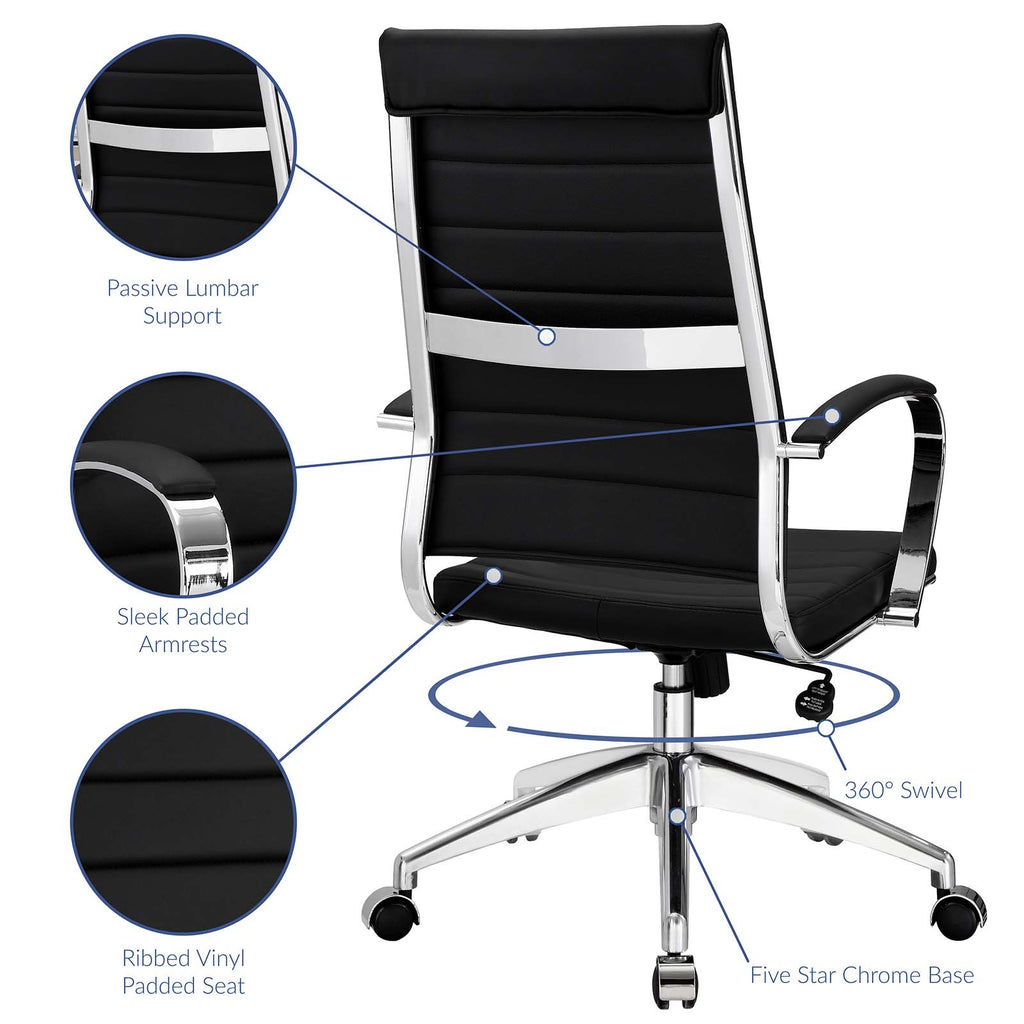 Jive Highback Office Chair in Black-2