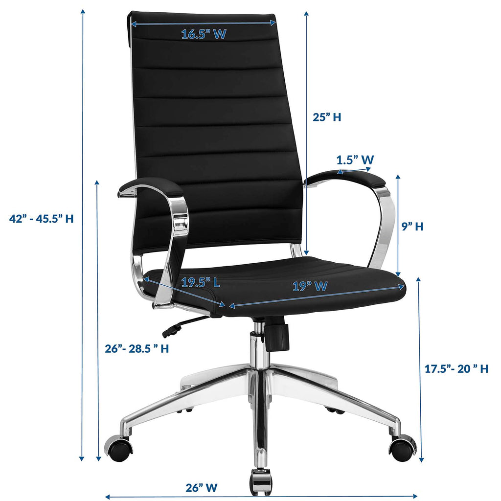 Jive Highback Office Chair in Black-2