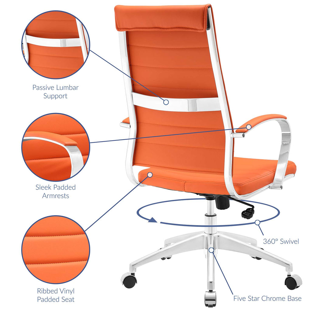 Jive Highback Office Chair in Orange-2