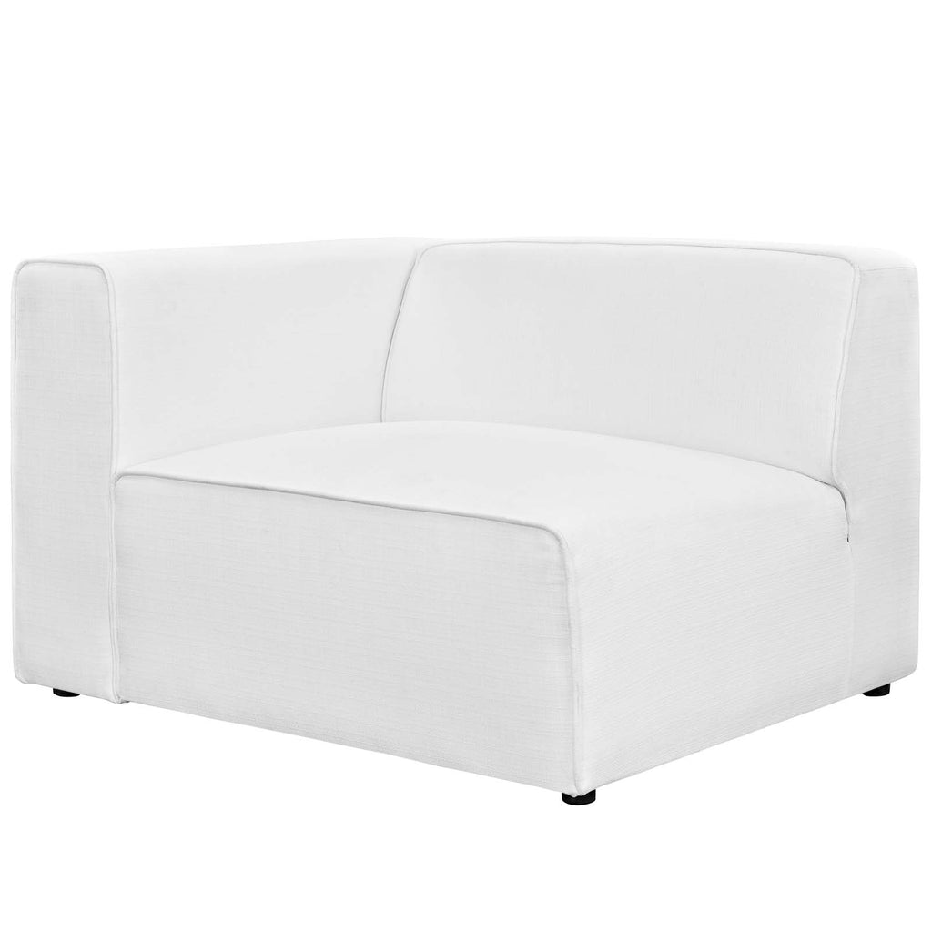Mingle Fabric Left-Facing Sofa in White