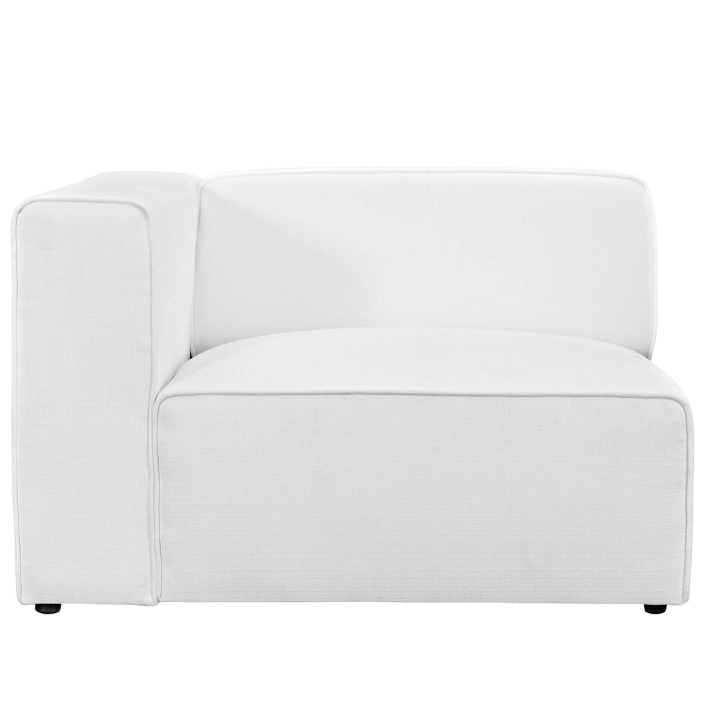 Mingle Fabric Left-Facing Sofa in White