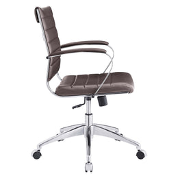 Jive Mid Back Office Chair in Brown-2